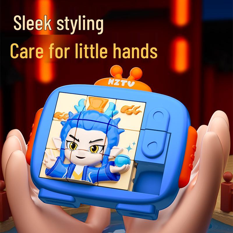 Nezha 3D Huarong Road Puzzle: Children's Educational Toy for Logic and Spatial Thinking - Officially Licensed