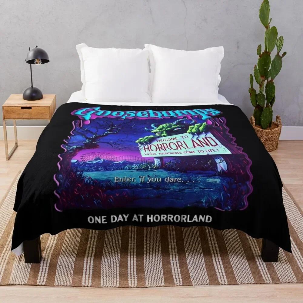 Goosebumps One Day At HorrorLand \t Throw Blanket halloween fluffy Baby Blankets blankets for beds  throw blanket