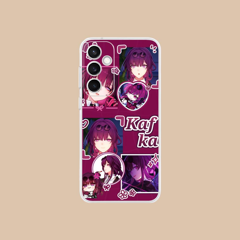 Honkai Star Rail Kafka Phone Case for Samsung Galaxy S25 S24 S23 S22 S21Plus FE Ultra Clear Colorful Cover Luxury Cellphones
