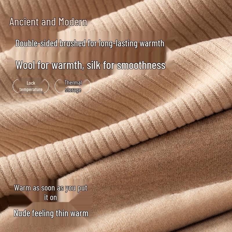 GUJIN Women's Cashmere & Silk Thermal V-Neck Vest with Built-in Bra