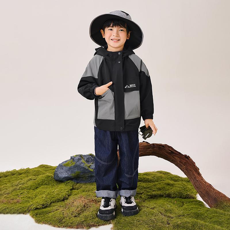 B.DUCK Little Yellow Duck New Autumn Casual Loose Windbreaker Jacket for Children