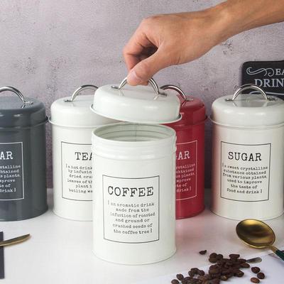 Versiegelter Behälter im europäischen Stil für Milchpulver, Kaffee, Tee, Süßigkeiten oder Maskenpulver mit Dichtungsring für die Präsentation im Modellraum