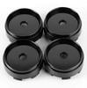 Rhinotuning DIY Wheel Center Caps, Set of 4 (Black, 66.5mm Outer Diameter / 63mm Inner Diameter)