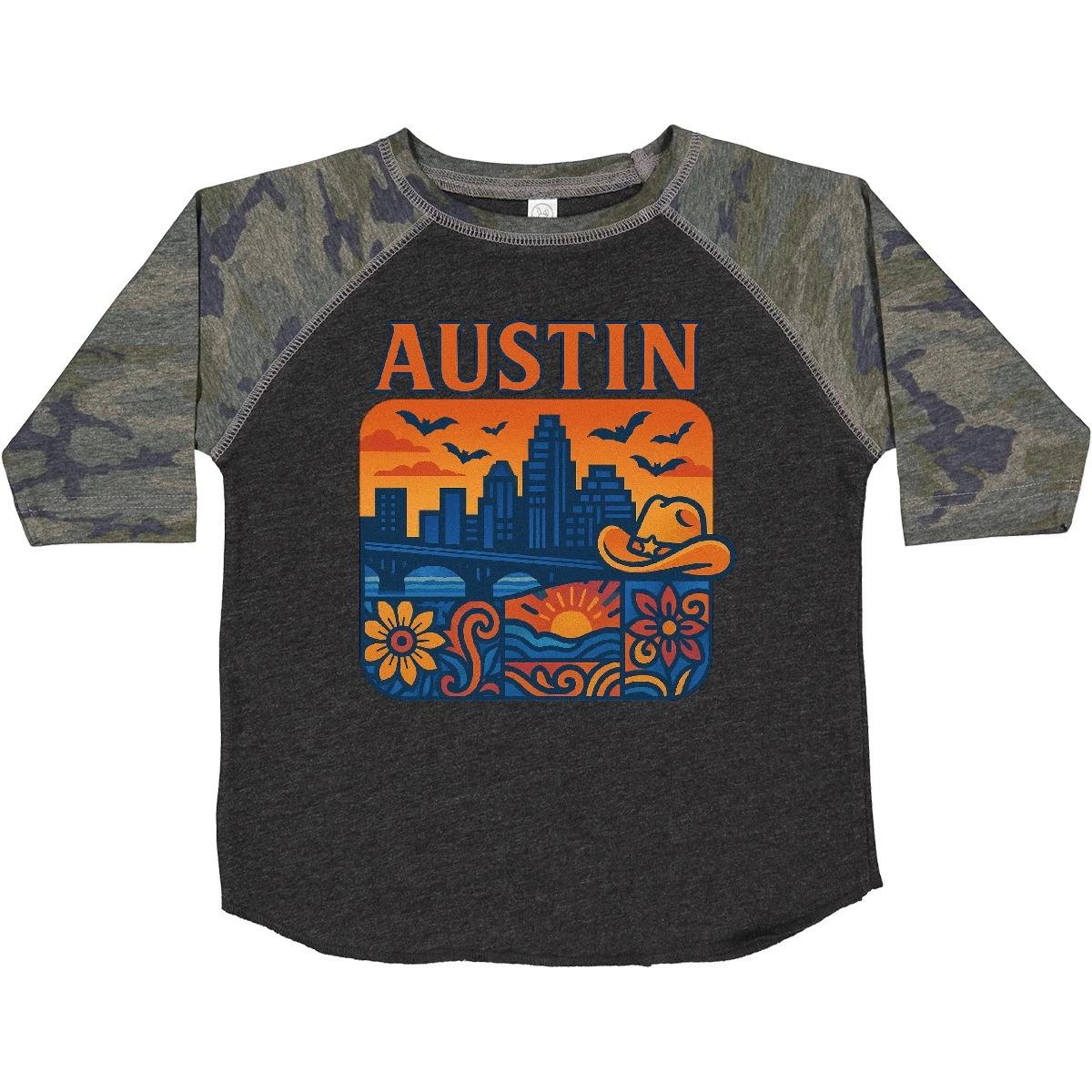 

Inktastic Austin Skyline Sunset Art Toddler kids boys T-Shirt City Child Preschooler Kid 120