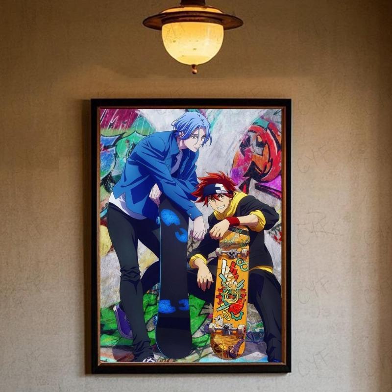 

Аниме Cool Boy S-Sk8 The Infinity Poster HD art самоклеящаяся стена водонепроницаемая для дома гостиная спальня бар эстетическое украшение 21cm×30cm NoFrame