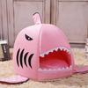 Autumn Winter Shark Shape Pet Dog Cat Puppy Bed Warm Cushion Soft Kennel