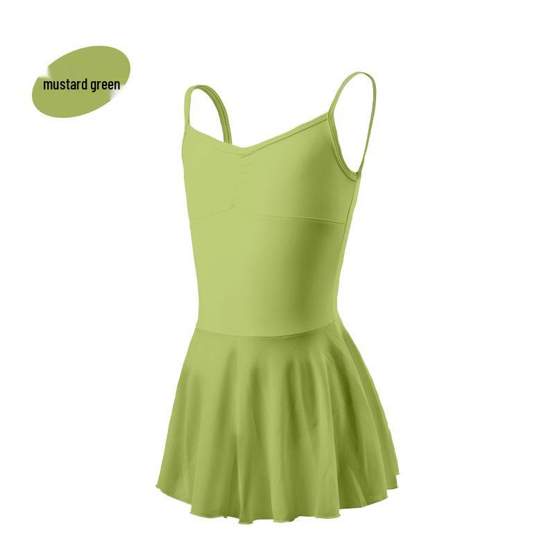 Girls' Camisole Ballet & Gymnastics Dance Costume with Gauze Skirt