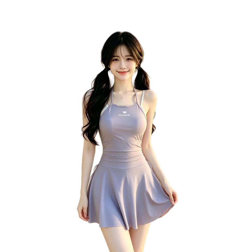 Student One-piece Swimming Suit, Beach Vacation Swimsuit, Korean-style Swimsuit