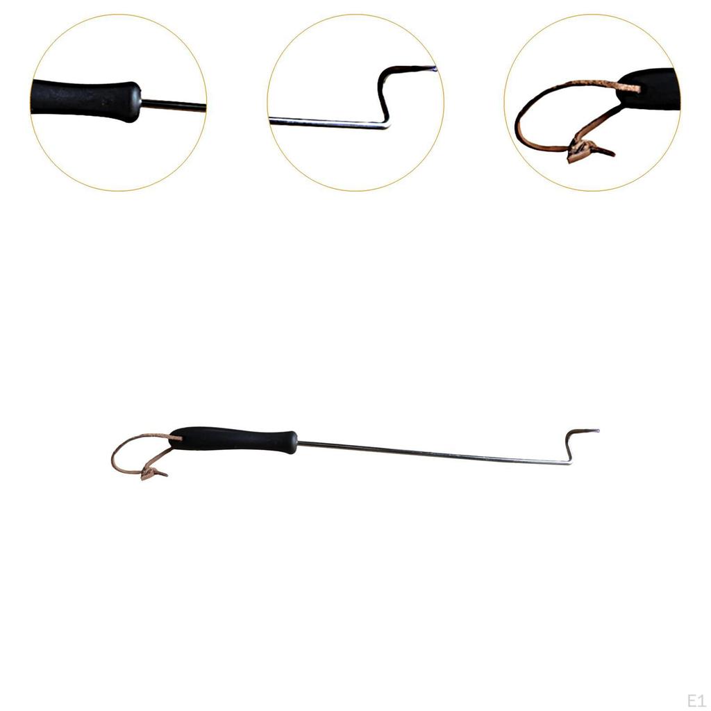 Food Flipper Barbecue Turner Hook Chicken BBQ Steak Grill Accessory for Flipping,