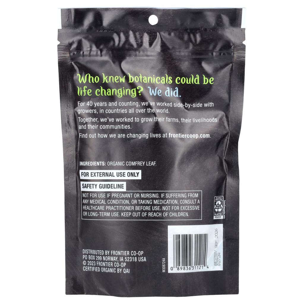 Frontier Co-Op, Organic Comfrey Leaf, 36G(1.27Oz)
