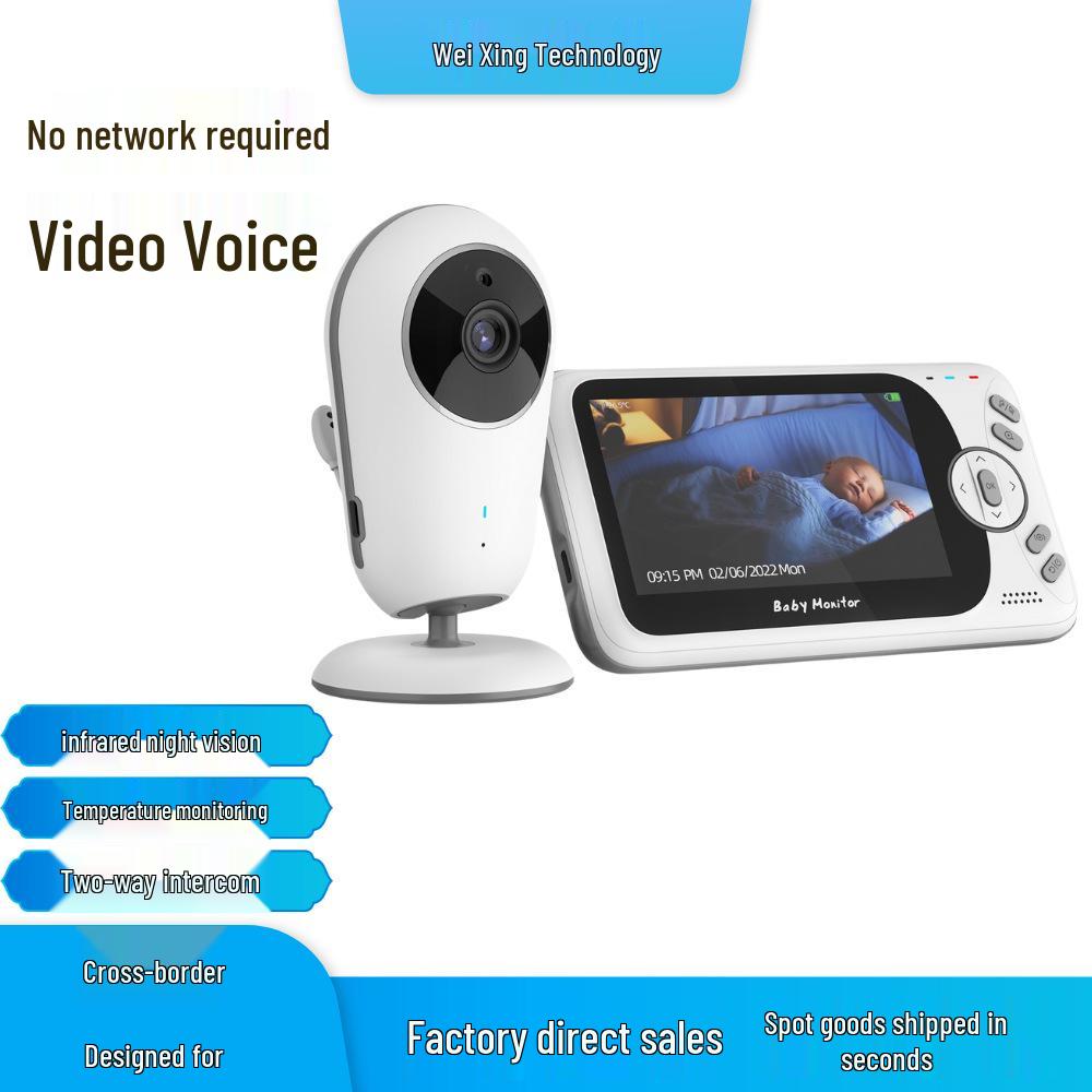 

Rotatable Pan-Tilt Wireless Baby Monitor with Two-Way Talk and Night Vision SP220