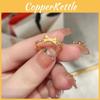 New 2022 Stunning Style Brass Gold Plated Women Butterfly Ring Geometric Design For Nature Lovers