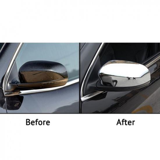 Rearview Side Wing Mirror Cover Chrome for Jeep Cherokee 2014 2015 2016 2017
