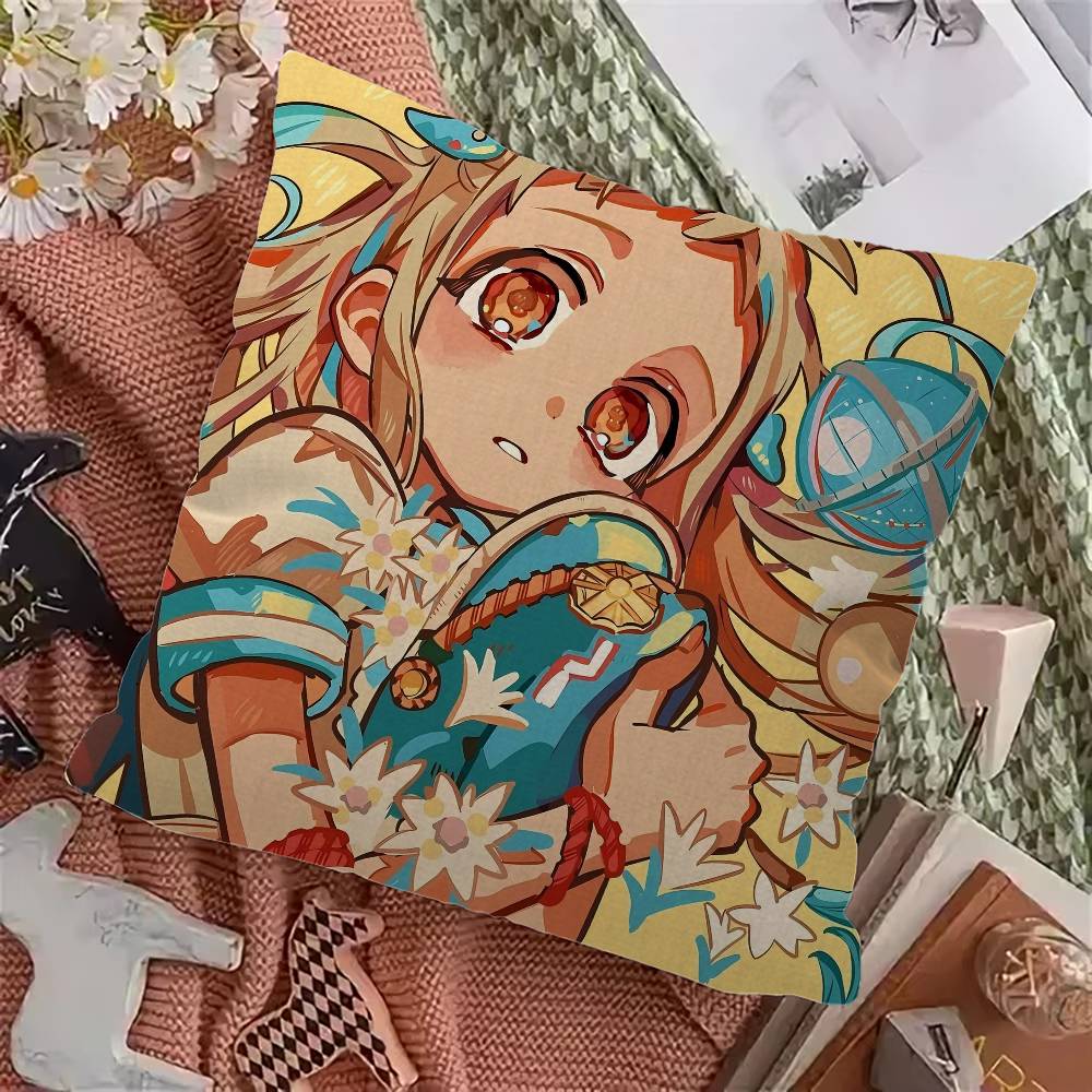 Toiletbound Hanakokun Manga Cushion Cover Pillowcase Upholstery Sofa Throw Pillow Home Decor Pillowcas