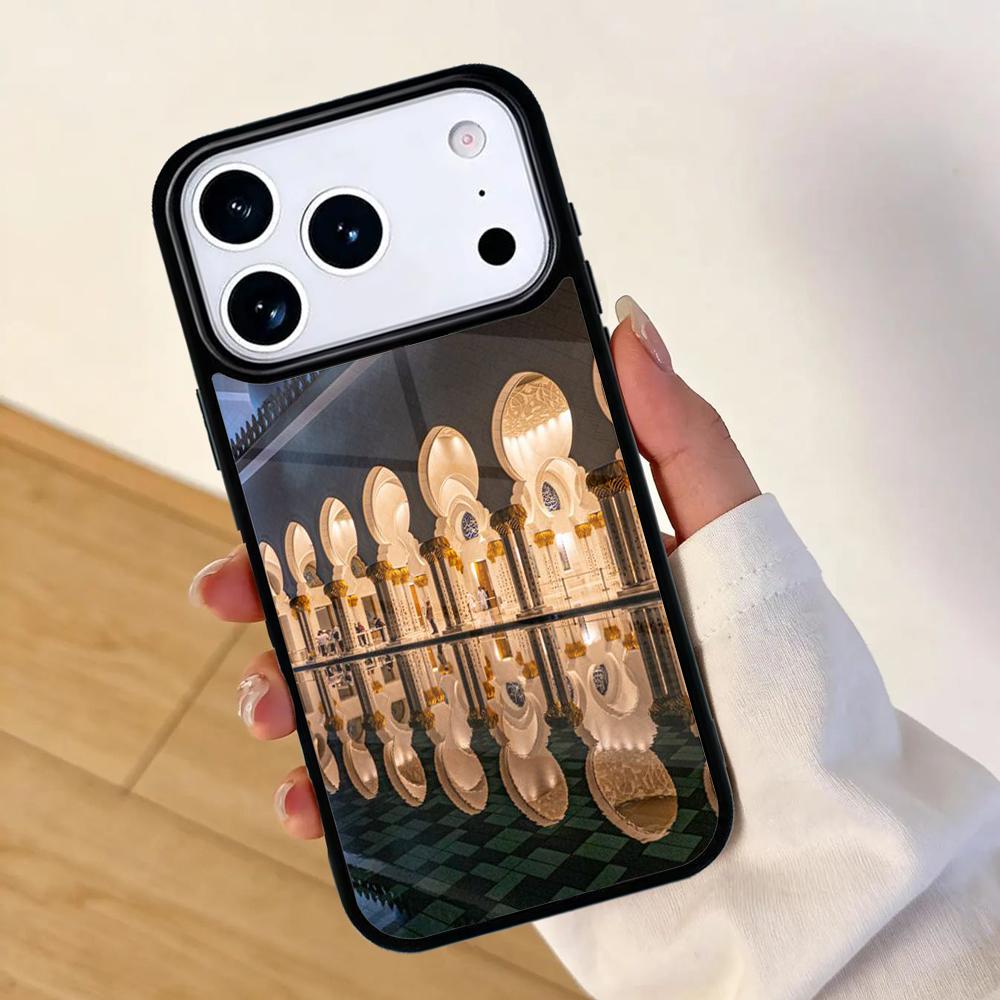 Arabic Muslim mosque building SOFT Mobile Phone Case for IPhone 17 AIR 16pro Max 15 14 13 12 11 Bumper Cover