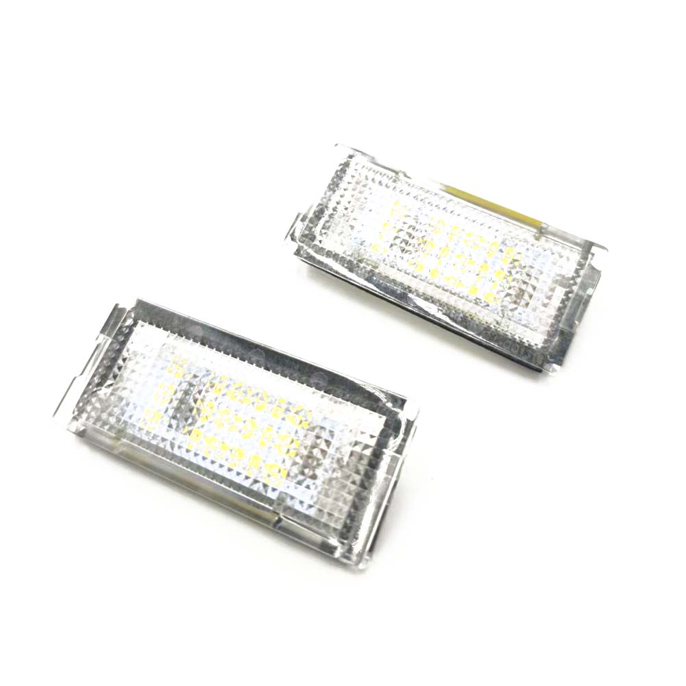 Auto Tail Light Led License Plate Light Lamp White LED Bulbs Fits For BMW 3 Series E46 4D 4DR 1998-2003 Car Accessories Kits