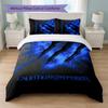 Juego de Funda Nórdica Estampado Monster Energy 3 Piezas 1 Funda Nórdica y 2 Fundas de Almohada Ropa de Cama Suave Para Dormitorio del Hogar