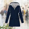 Women Solid Stripe Rain Jacket Outdoor Plus Waterproof Hooded Raincoat Windproof