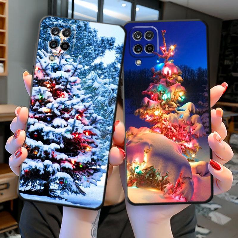 Merry Christmas Snow Winter Case for Samsung Galaxy A13 A52 5G A72 A21s A11 A22 A32 A51 4G A71 A12 A73 A53 TPU Soft Silicone Bag