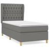 Maison Exclusive - Sommier à lattes de lit avec matelas Gris foncé 100x200cm Tissu