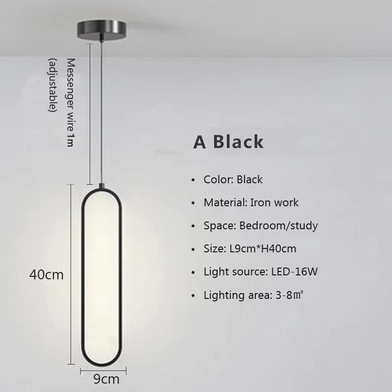 

Modern Minimalist LED Pendant Light Chandelier For Bedroom Restaurant Living Room Gold Black Hanging Lamps Decoration Led Lustre Tricolor light чёрный