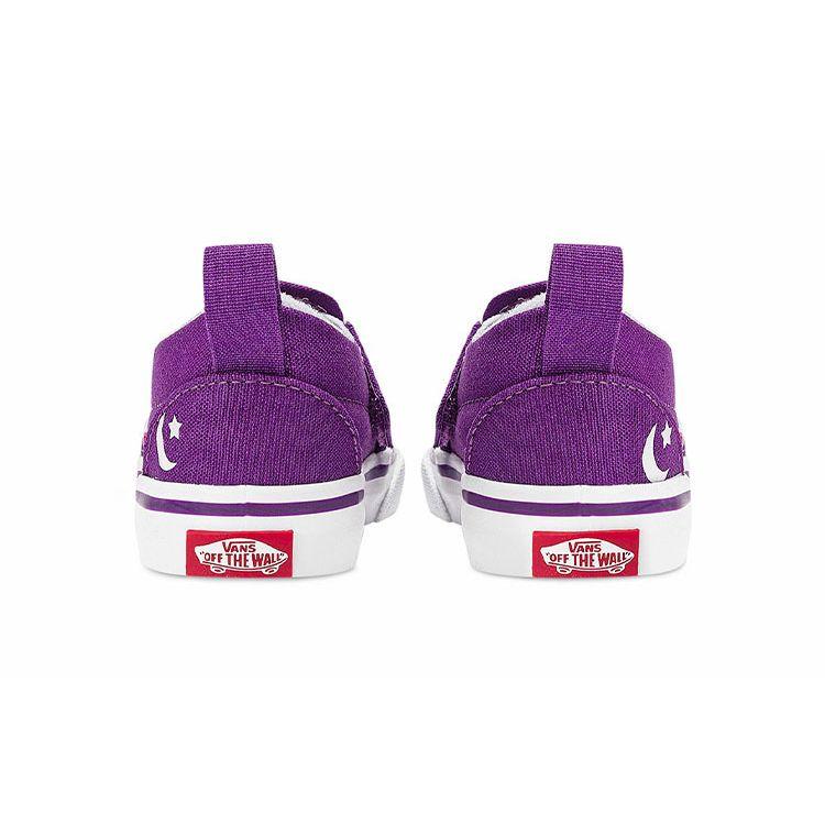 Sailor Moon X Vans Slip-On V Toddler Pretty Guardian - Blue Purple Baby Sneakers VN0A5EFK5RH