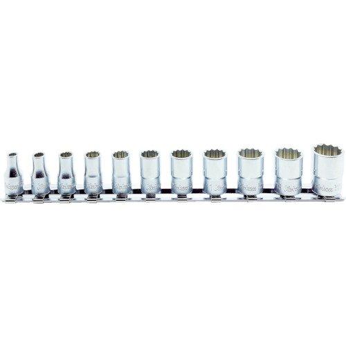 

Yamashita Industrial Research Institute (Ko-ken) 12-Point Socket Rail Set, RS2405M/11, 6.35mm Drive, 11-Piece Set