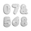 DIY Numbers Candlestick Silicone Mold Candle Holder Gypsum Resin Mold Handmade Epoxy Resin Casting Home Desktop Decor