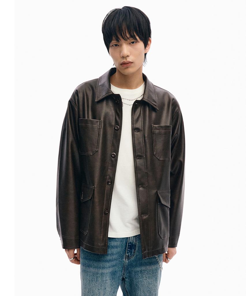 Intempomood Coachman Work Jacket_Brown