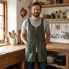 Anti-Stain Adult Apron Splash-Proof Vest-Style Apron Simple Sleeveless Apron  Catering Specific