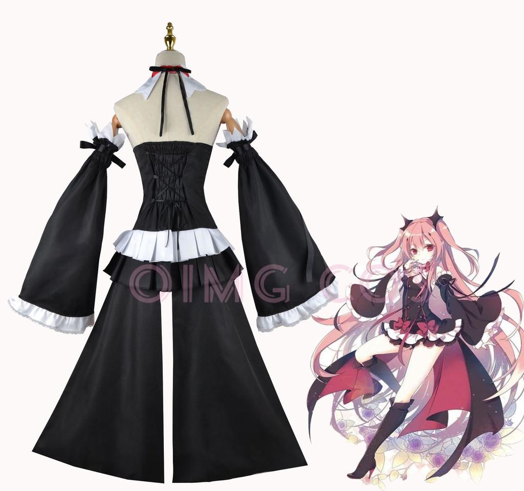 Seraph Of The End Krul Tepes Cosplay Costume Uniform Wig Anime Chinese Style Halloween Costumes Game Opulent Splendor