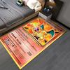 P-P0kem0n C-Charizard Cartoon Dragon Printed Carpet Living Room Bedroom Mat Sofa Kids Room Large Area Decorative Rug Potdemiel