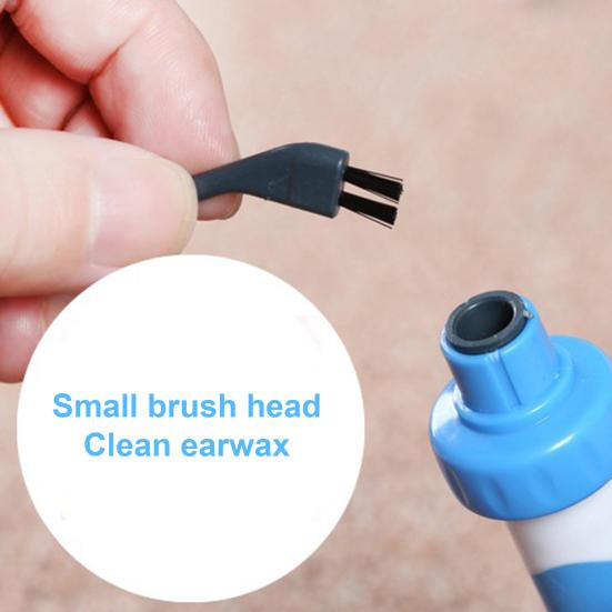Electric Ear Wax Remover Ear Cleaner Portable Ear Cleaning Kit with 2 Tips And Brushes User-friendly Ear Pick for Family Health