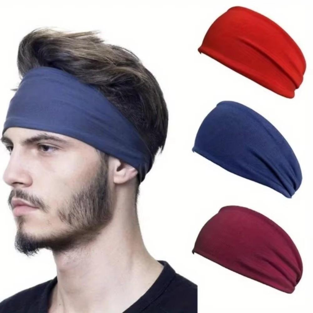 Stretch Fabric Yoga Headband Sweat Absorbent Head Wrap New Workout Headband  Workout Accessories