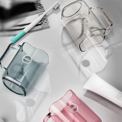 Transparent Mouthwash Cup Portable Travel Transparent Toothbrush Cup Tooth Cup Toothbrush Household Outdoor Simple Mouthwash Cup