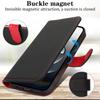 For iPhone 16e Stand Case Litchi Texture Genuine Cow Leather Wallet Phone Cover RFID Blocking