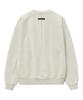 MOZMOZ Heavy Weight Pigment Raglan Back Slit Oversized Sweatshirt Beige