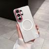 Transparent For Samsung Galaxy S26 Ultra Plus Case Magnetic Wireless Charger PC Shell Shockproof Protective Clear Back Cover