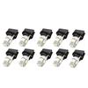 AB59-10X T10 White 5050 194 LED Bulbs Instrument Gauge Cluster Dash Light With Socket