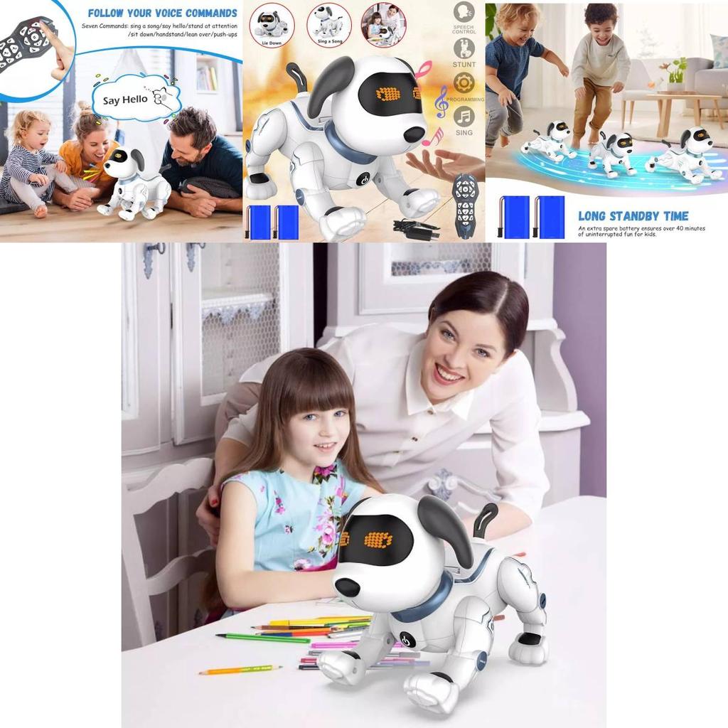 Innovative Remote Control Programming Trick Dog Interactive Robot Toy For Kids