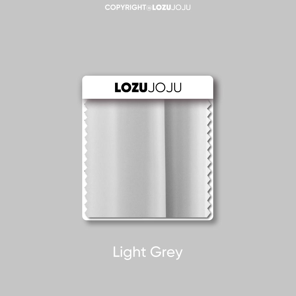 

1 шт. LOZUJOJU 70-80% затемняющие, однотонные плотные шторы с рюшами по краям для гостиной, спальни, украшения дома W100cm x L130cm светло-серый