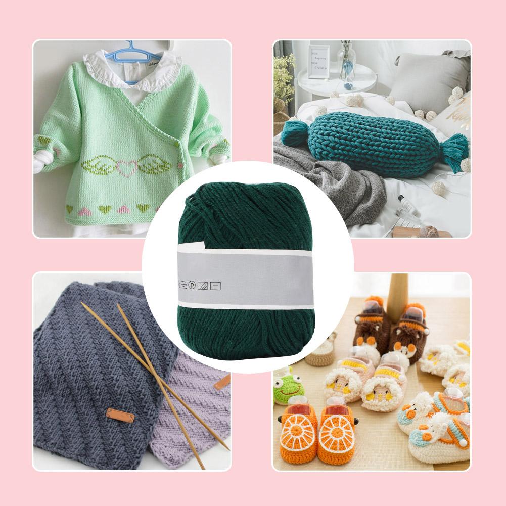 Popular Baby Milk Thread Thick Milk Cotton Line Manual Weaving(dark Green)