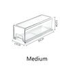 Stackable Clear Drawer Storage Box Plastic Organizer DrawerFor Home Organization & Storage Fridge Makeup Desk