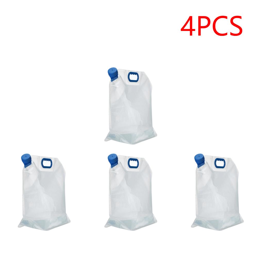 1-4Pcs 15L Outdoor Camping Travel Folding Bucket Camper Tourism Large Water Storage Container Foldable Water Bags Water Canister
