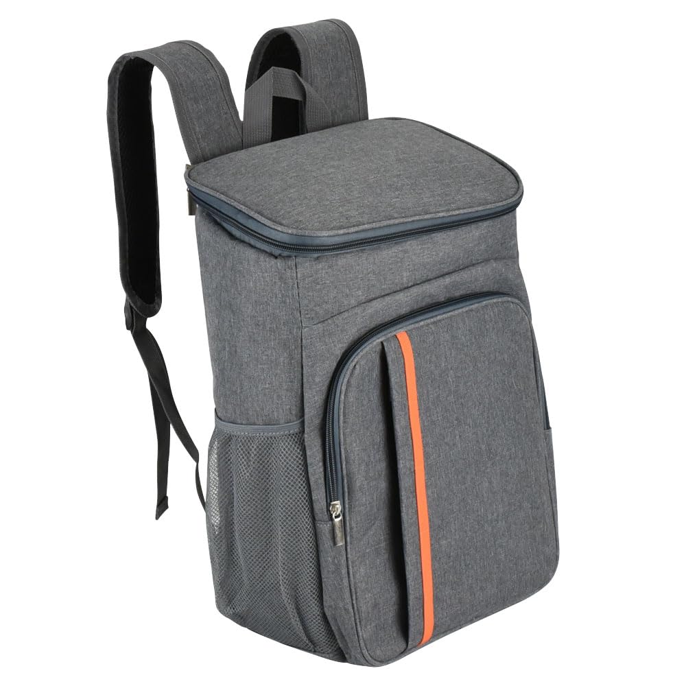 

Универсальный изолированный рюкзак-холодильник для напитков, охлажденных продуктов питания, водонепроницаемый, большой емкости, транспортный, 20 л, серый,