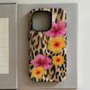 Luxury Delicate and Colorful Flowers Phone Case for iPhone 17 16 15 14 13 12 11 Air Pro Max Plus Luxury Double-layer Back Cover
