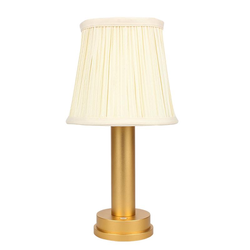 Europe Hot Sale Led Table Lamps Creative Hotel Bedside Cloth Art Table Lamp USB Rechargeable Table