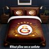 Set Biancheria da Letto Design Galatasaray FC 1 Copripiumino + 2 Federe Morbido Traspirante Biancheria da Letto per la Casa