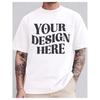 Custom T-Shirt  Thickened Customizable Men'S Pure  Unisex T-Shirts- Local warehouse, heat transfer