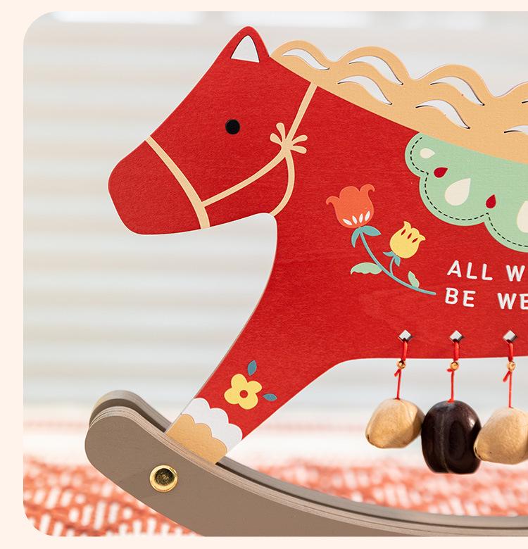 A'ying Horse Mascot Ornament for Prosperity - Ideal for Living Room, Entrance Hall, TV Cabinet, Office, or as a High-End Housewarming Gift